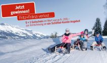 5x einen Familien-Schlitteltag im Wert von CHF 1’000.- gewinnen