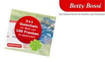 3 x 1 Betty Bossi Gutschein im Wert von CHF 100.- gewinnen