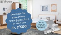 Pfister Gutschein im Wert von CHF 2’500.- gewinnen