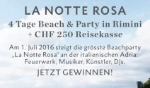 Rimini Party inkl. CHF 250.- Taschengeld gewinnen