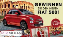 Fiat 500 oder CHF 12’500.- Bargeld gewinnen