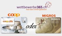 CHF 1’000.- Gutschein von Coop oder Migros gewinnen