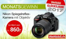 Nikon Kamera im Wert von CHF 860.- gewinnen