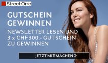 3 x Street One Gutschein im Wert von CHF 900.- gewinnen