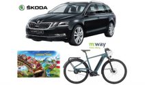 Škoda Octavia, E-Bike, Europapark Weekend oder Keller Fahnen Gutscheine gewinnen