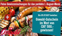 Oswald Gutschein im Wert von CHF 500.- gewinnen
