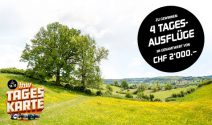 4 x Tagesausflug im Wert von CHF 2’000.- gewinnen