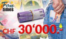 CHF 30’000.- gewinnen