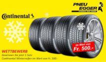 Continental Winterreifen im Wert von CHF 500.- gewinnen