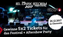 5 x 2 Dark Storm Festival Tickets inkl. Aftershow Party gewinnen