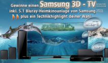 Samsung 3D TV, PS4, Wii U und vieles mehr gewinnen