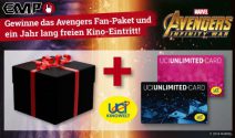 2 x Avengers Goodie Set inkl. Kino Jahresabo gewinnen