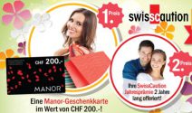 CHF 200.- Manor Gutschein oder Jahresprämie für 2 Jahre gewinnen