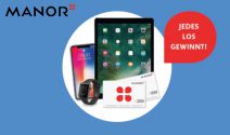 iPad Pro, iPhone X, Apple Watch oder Manor Gutscheine gewinnen