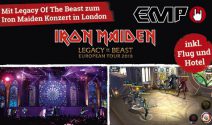 1 x 2 Iron Maiden Tickets inkl. Flug und Unterkunft in London gewinnen