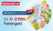 2 x CHF 2’000.- für Deine nächste Reise gewinnen