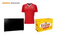 4 x UHD TV, 2 x Fitness Abo, 2 x Bier Set, 10 x Nati Trikot und vieles mehr gewinnen