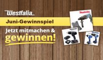 Makita Bohrhammer, Panasonic Bohrschrauber und mehr gewinnen