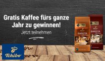 Einen Jahresvorrat an Tchibo Barista Kaffee & Tchibo Gutschein gewinnen