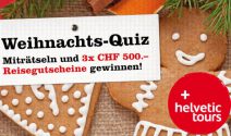 3x einen Helvetic Tours Gutschein im Wert von je CHF 500.- gewinnen