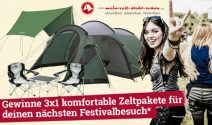 3x ein Zeltpaket inkl. Zelt und Campingstühle, Tisch, Luftbetten und mehr gewinnen