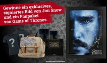 Ein signiertes Bild von John Snow und ein GoT Fanpaket gewinnen