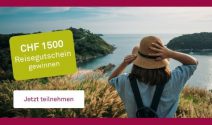 Einen Reisegutschein im Wert von CHF 1’500.- gewinnen