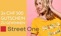 2x einen Street One Gutschein im Wert von je CHF 500.- gewinnen