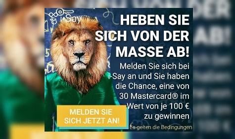 30x eine Mastercard mit einem Guthaben im Wert von je CHF 120.- gewinnen