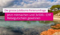 3x einen Helvetic Tours Gutschein im Wert von je CHF 500.- gewinnen