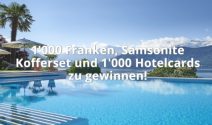 1’000.- in bar, Samsonite Kofferset und 1’000 Hotelcards gewinnen