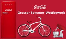 Coca-Cola Kühlschrank, Velo und Küchenmaschine gewinnen