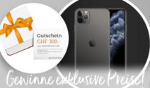 Ein iPhone 11 Pro Max und einen geschenkidee.ch Gutschein gewinnen