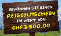 Einen Hotelplan Reisegutschein im Wert von CHF 2’500.- gewinnen