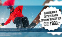 Einen SportXX Gutschein im Wert von CHF 1’000.- gewinnen