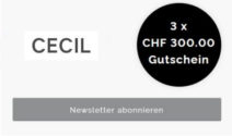 Einen Gutschein über CHF 300.- beim CECIL gewinnen