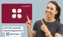 CHF 100 MANOR Geschenkgutschein bei Electrolux gewinnen!